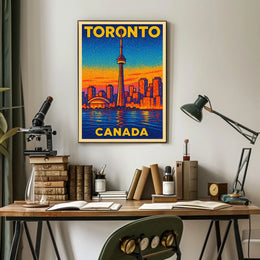 Toronto Skyline Art Poster