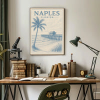 Naples Florida Coastal Serenity Poster Wall Art 18x24