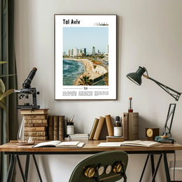 Tel Aviv Vibrant Cityscape Urban or Cityscape Poster PosterGoat