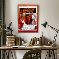 Magic Mystery Illusionist Brush Vintage Illustration Poster