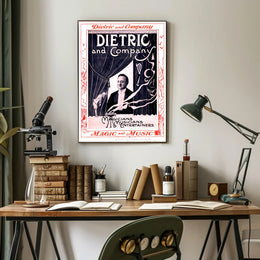 Dietric and Company Vaudeville Vintage Advertisement Poster