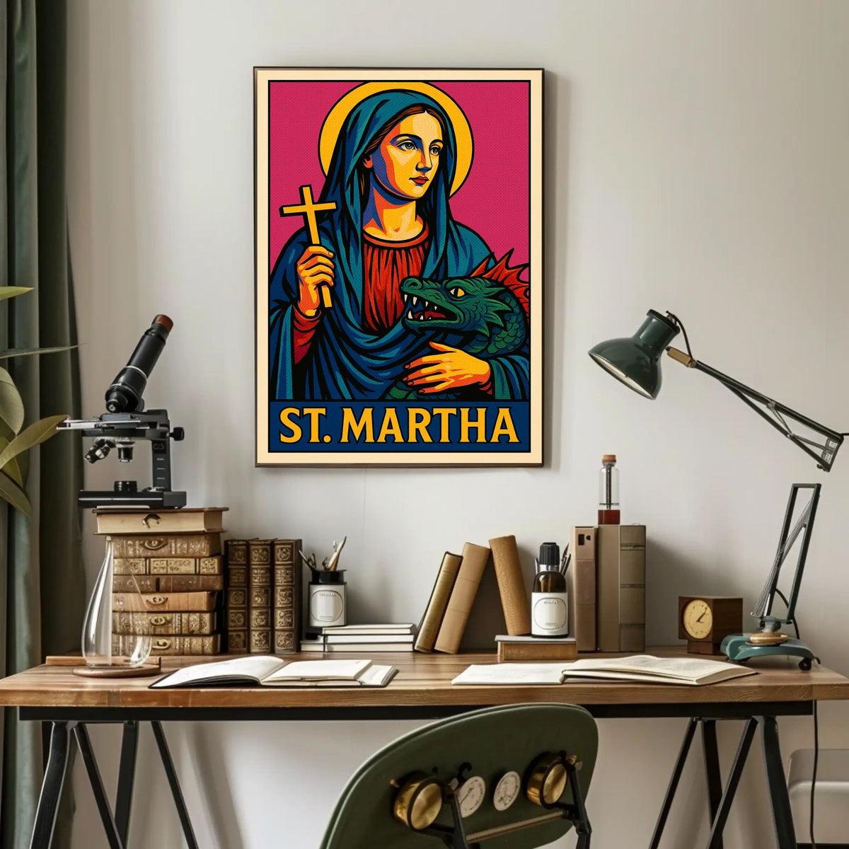 St. Martha Iconic Representation Poster