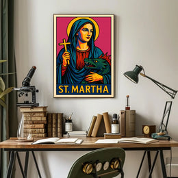 St. Martha Iconic Representation Poster