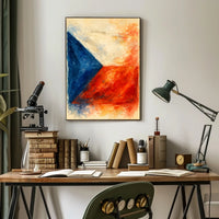 Abstract National Colors Abstract Poster