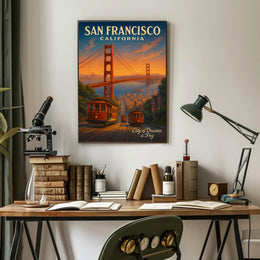 San Francisco Scenic Poster City Of Dreams Wall Art