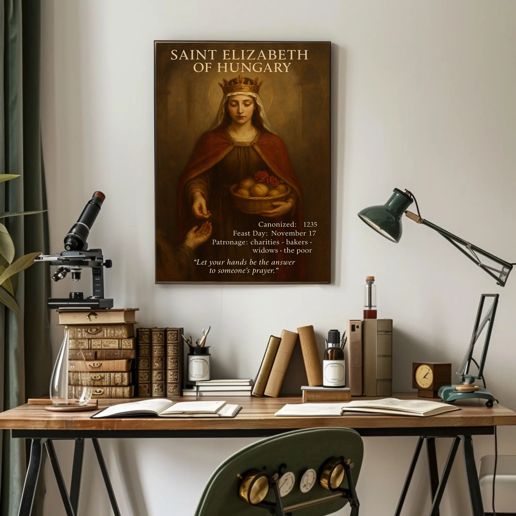 Saint Elizabeth of Hungary Religious Heritage Cultural Poster
