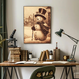 Winter Wonderland Snowman Poster