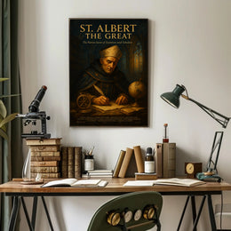 St. Albert the Great Patron Saint of Scientists and Scholars Poster PosterGoat