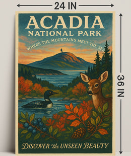 Acadia National Park Nature Serenity National Park Poster