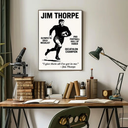 Jim Thorpe Poster Celebrating Thorpe Legacy and Heritage