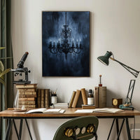Gothic Chandelier Elegance Poster