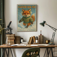 Clever Red Fox Poster