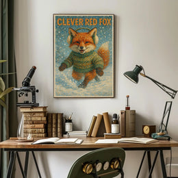 Clever Red Fox Poster