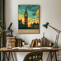 Big Ben London Travel Enthusiast's Classic Spirit Travel Poster
