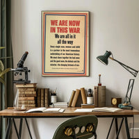 We Are Now in This War Poster PosterGoat