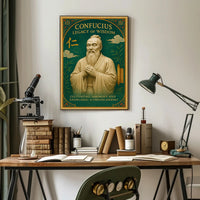 Confucius Legacy of Wisdom Wall Art Print PosterGoat