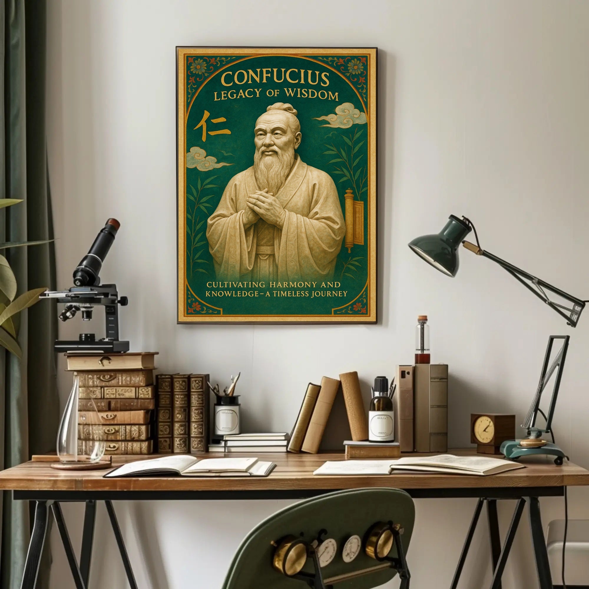 Confucius Legacy of Wisdom Wall Art Print PosterGoat