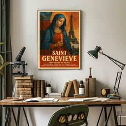 Saint Genevieve Patroness Of Paris Poster