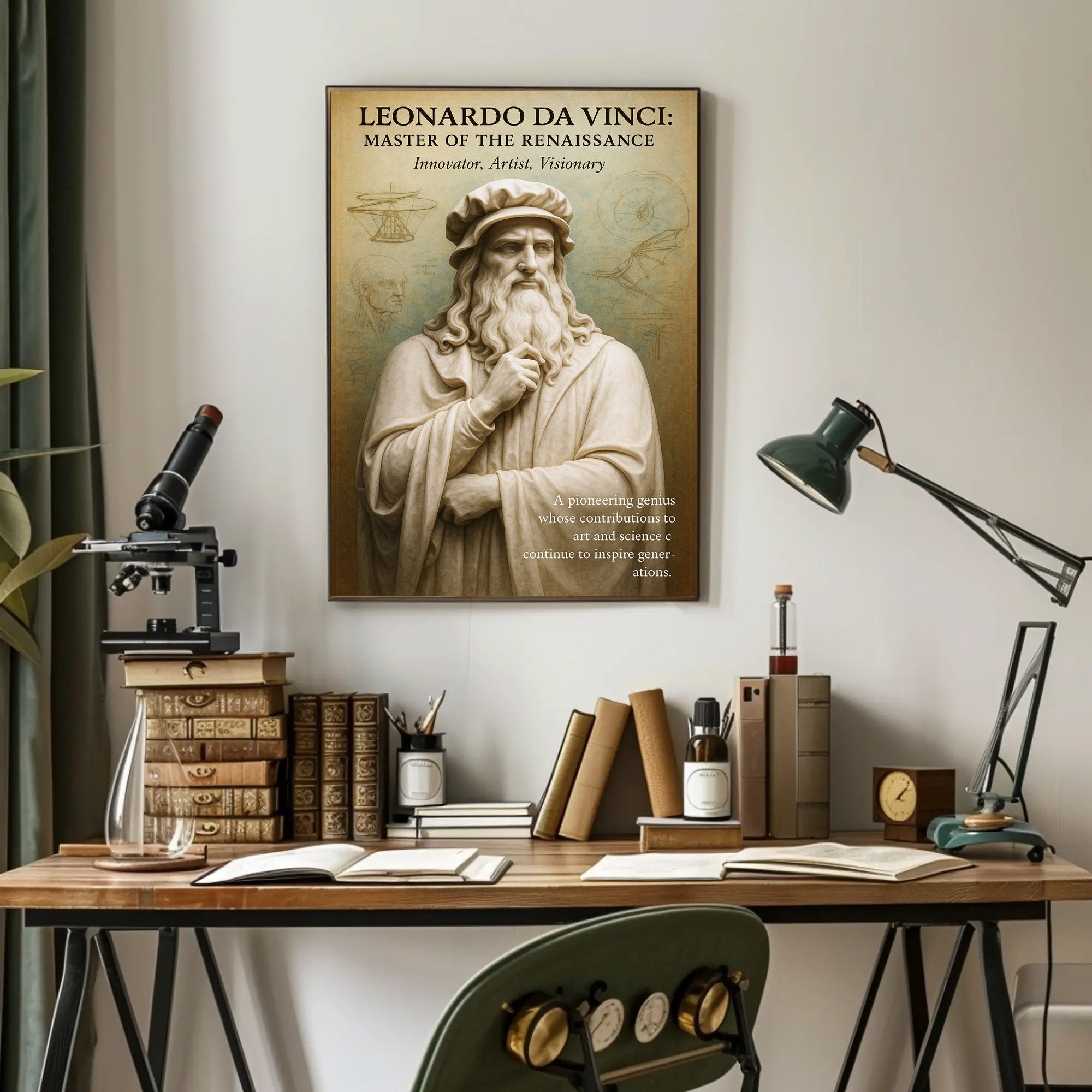 Leonardo da Vinci: Master of the Renaissance Poster PosterGoat