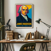 James Madison 4th President Poster