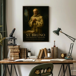 St Bruno Monastic Visionary Poster Wall Art
