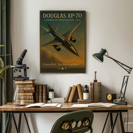 Douglas XP 70 Vintage Aviation Poster Print