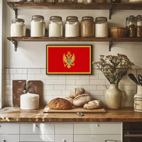 Montenegro Flag Poster