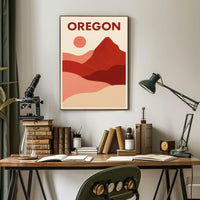 Oregon Landscape Art Poster