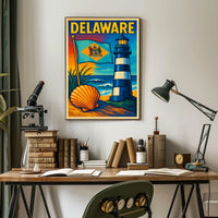 Delaware Coastal Charm Poster