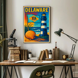Delaware Coastal Charm Poster