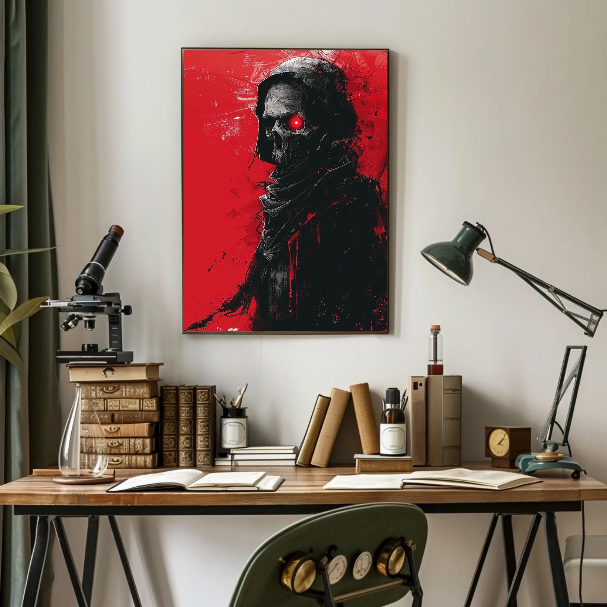 Dark Reaper Modern Gothic Art Poster Print PosterGoat
