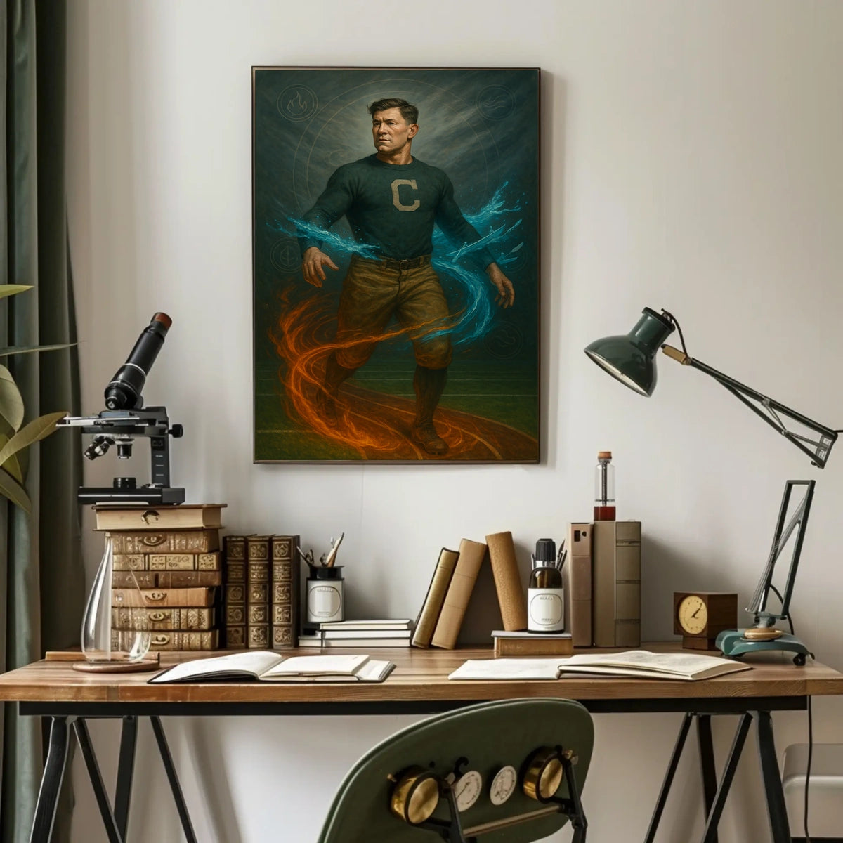 Elemental Athlete Art Jim Thorpe Poster