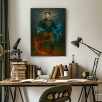 Elemental Athlete Art Jim Thorpe Poster