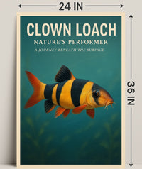 Clown Loach Nature's Performer Wall Art PosterGoat