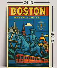 Boston A Celebration of History and Modernity Poster PosterGoat