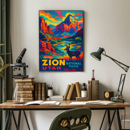 Zion National Park Utah Poster