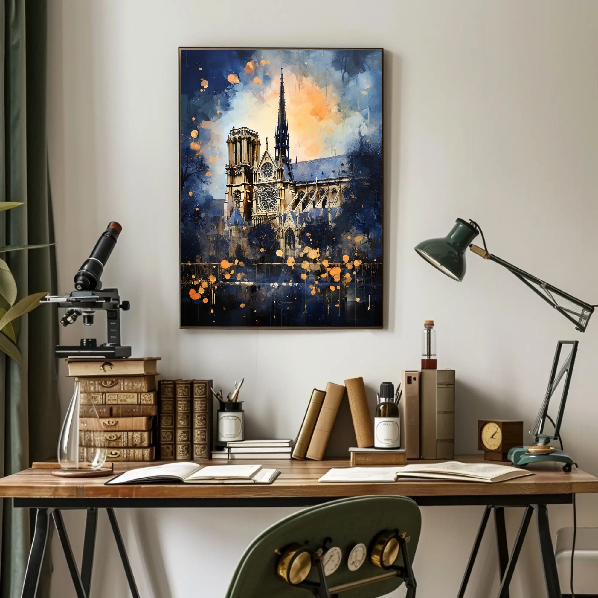 Notre-Dame Cathedral A Splash Of Color Poster