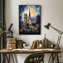 Notre-Dame Cathedral A Splash Of Color Poster
