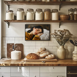 Serene Sleep: Hyper-Realistic Bedroom Art Print