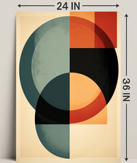 Abstract Geometric Harmony Abstract Poster