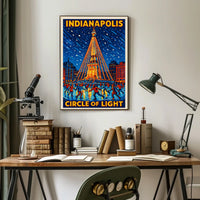 Indianapolis Circle Of Light Poster