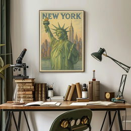 New York Poster Art Premium Museum Print For Living Rooms