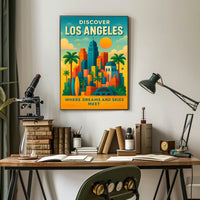 Discover Los Angeles Wall Art Print PosterGoat