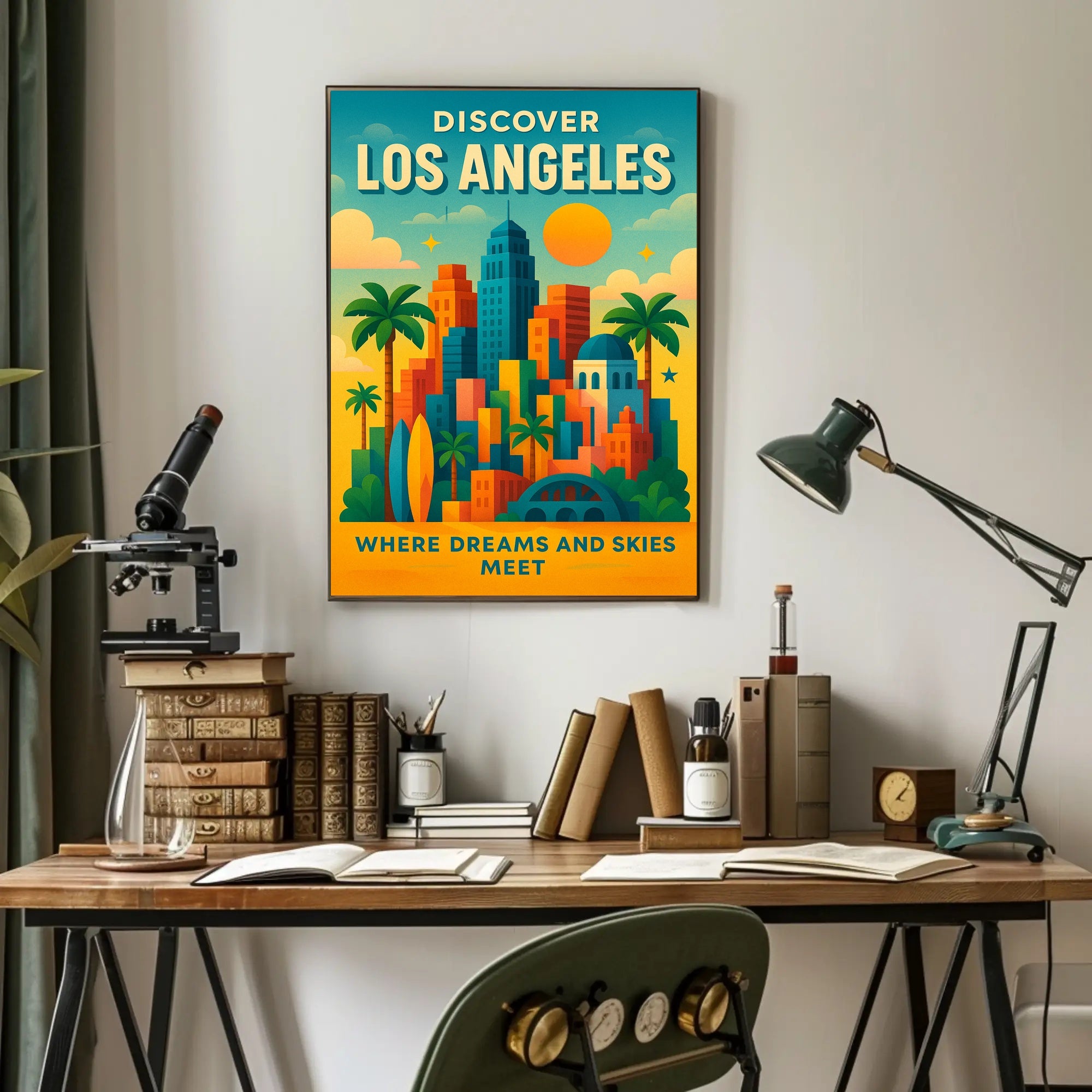 Discover Los Angeles Wall Art Print PosterGoat