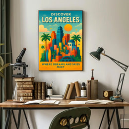 Discover Los Angeles Wall Art Print PosterGoat
