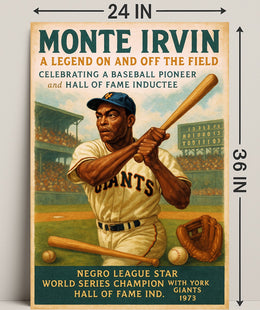 Monte Irvin A Baseball Legend Poster PosterGoat