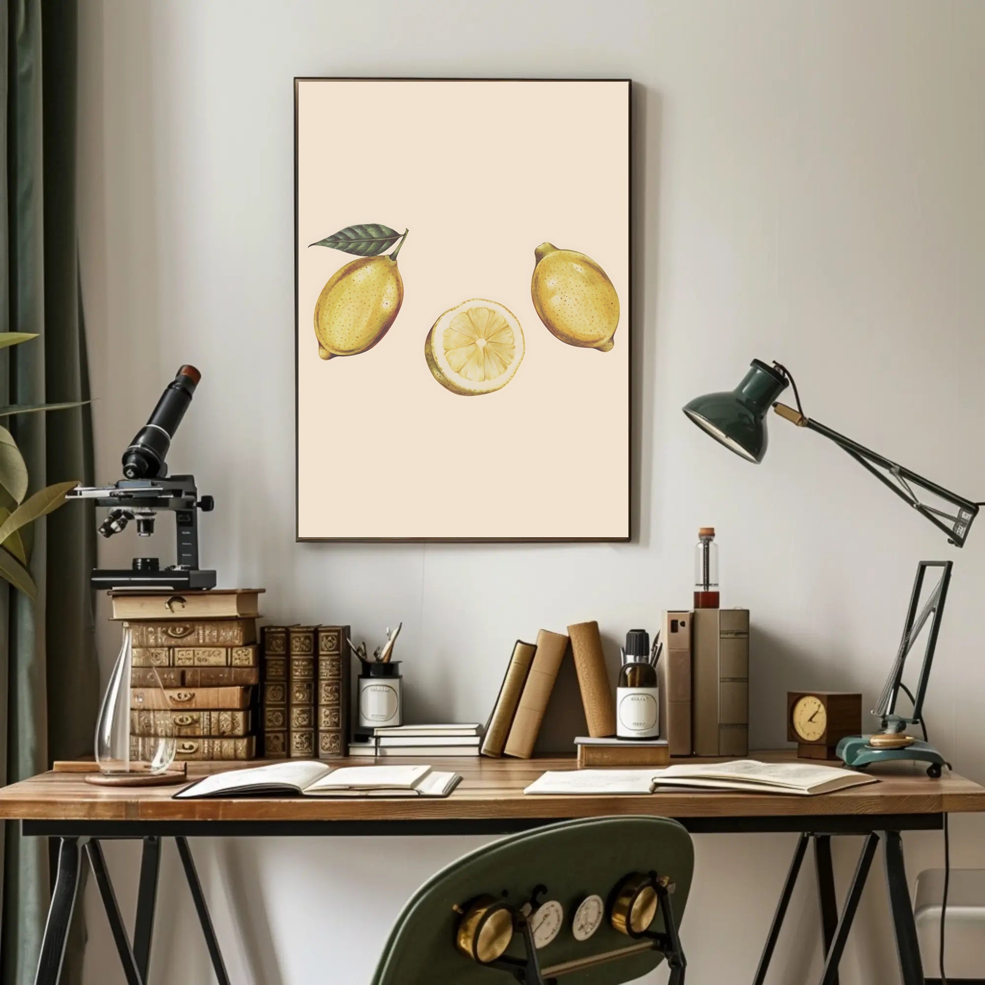 Lemons in Art Poster