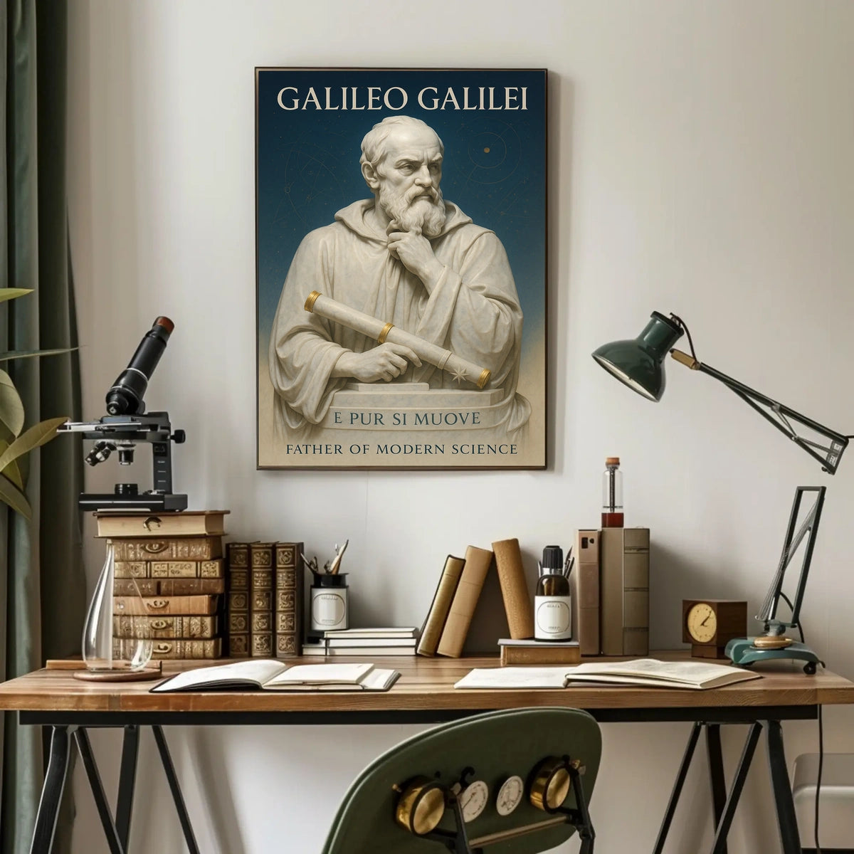 Galileo Galilei Father Of Modern Poster