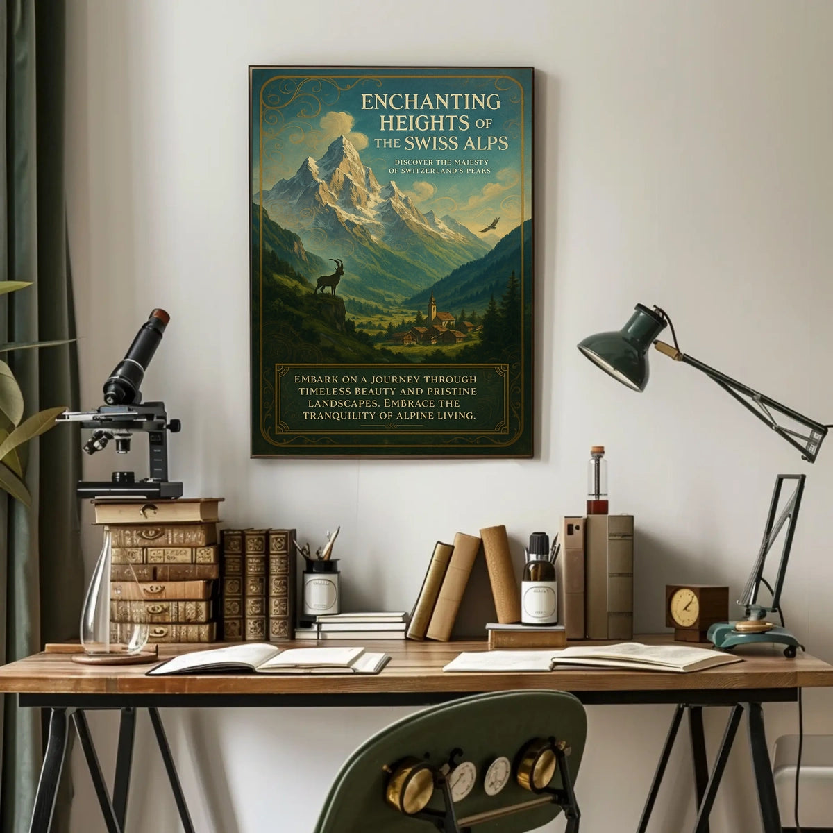 Enchanting Heights Of The Swiss Alps Poster