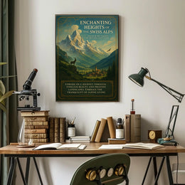 Enchanting Heights Of The Swiss Alps Poster
